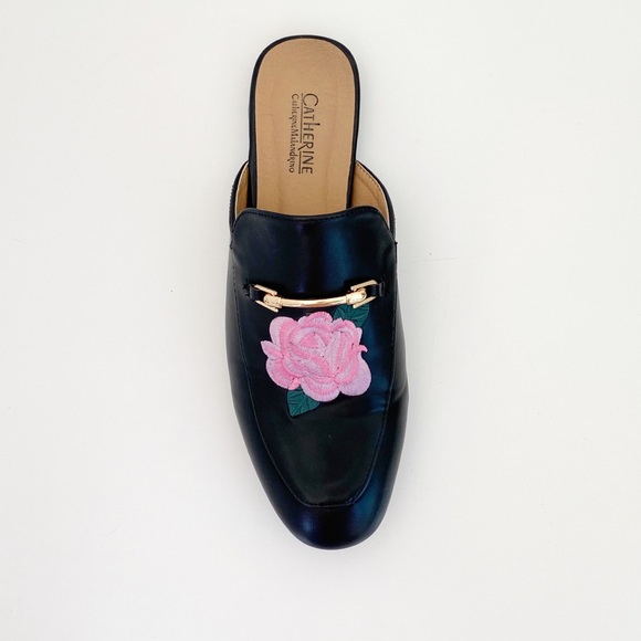 Catherine Malandrino Embroidered Slip On Loafers - Picture 3 of 6